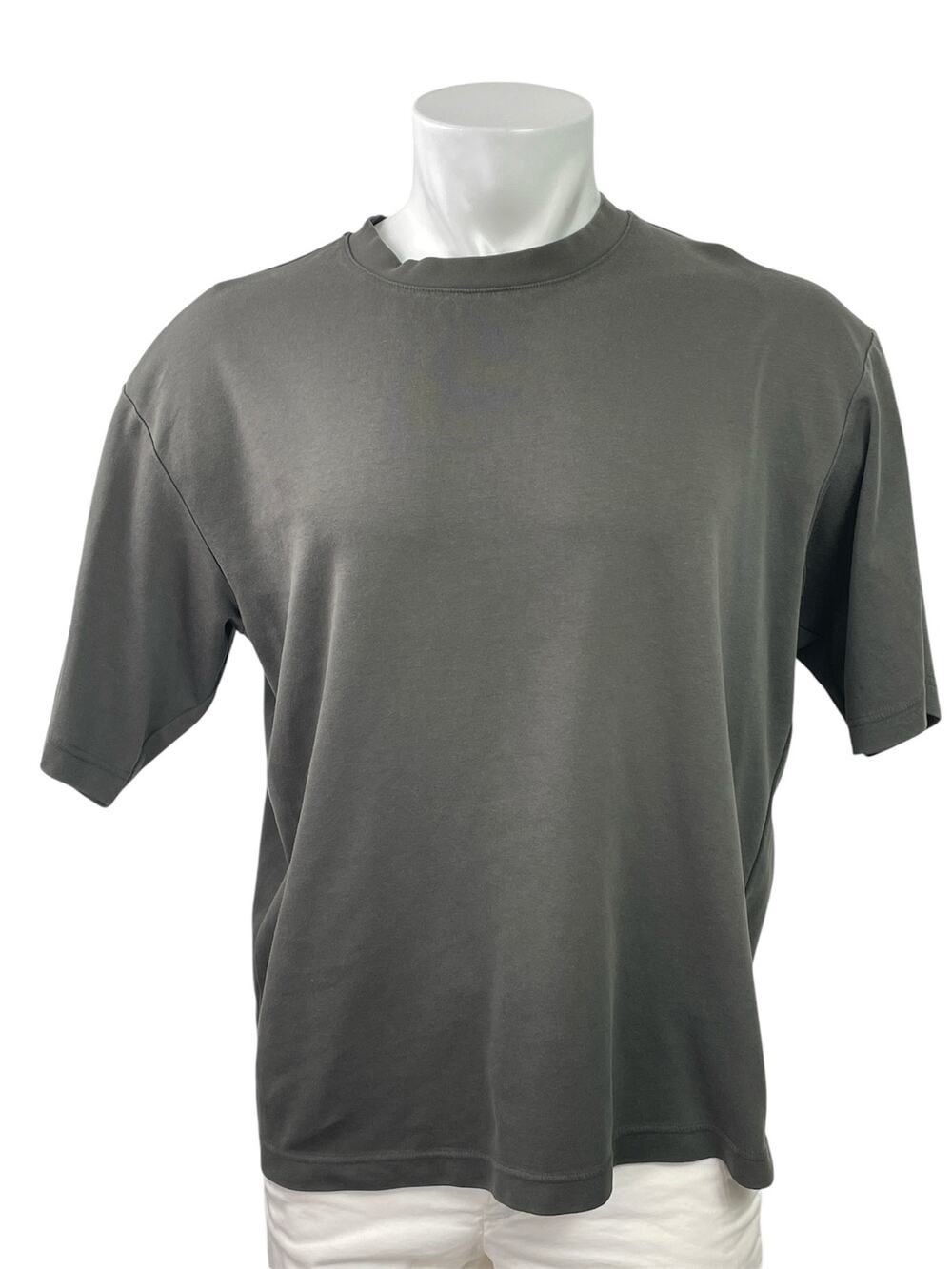 Uniqlo Airism Men's Gray Oversized Short Sleeve Crewneck T Shirt Tee Top Size L